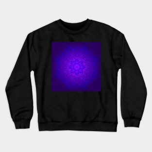Mandala Design Purple, Blue & Pink Faith Symbol Graphic Design Gifts Crewneck Sweatshirt
